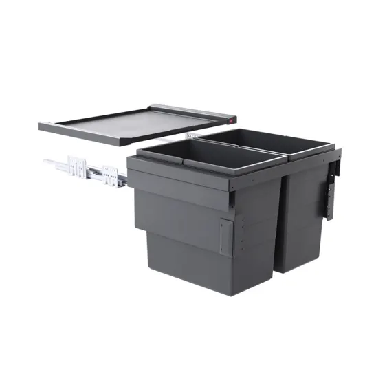 Hailo Afvalemmer Cargo Synchro 56 liter (2 x 28 liter)