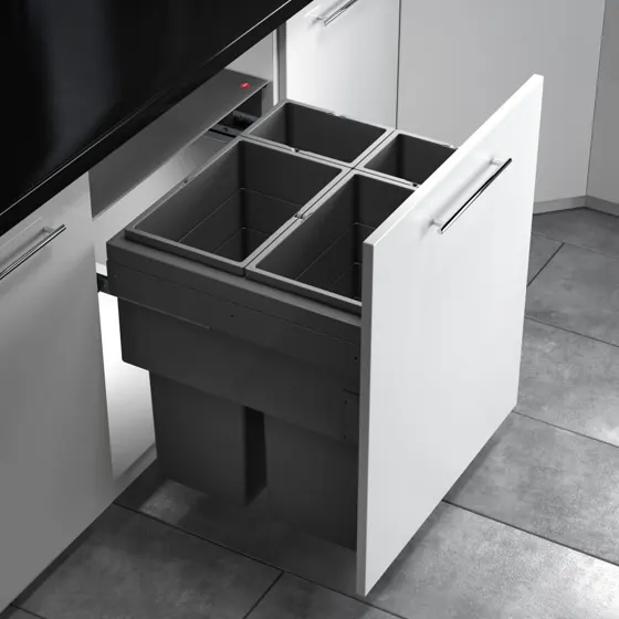 Hailo afvalemmer Euro-Cargo-AS 3619841 90 liter (2 x 35 en 2 x 10 liter)