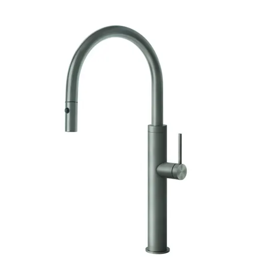 Gessi 316 Flessa met Uitrekbare Perlator, Rvs