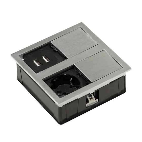 Lanesto Slide 1 ST en USB-A+C, Rvs-look