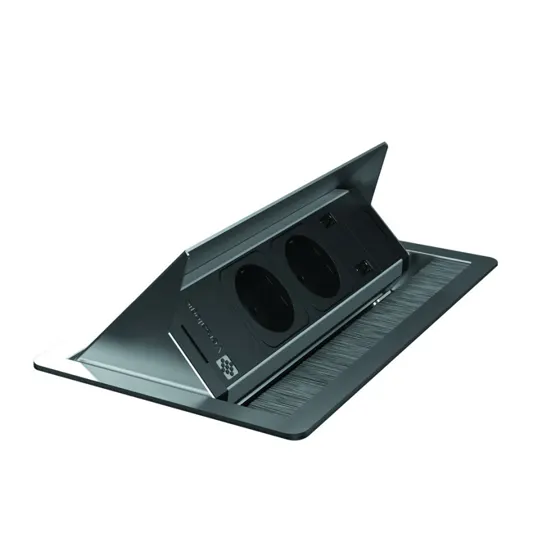 Lanesto Up 2 ST en USB-A+C, Rvs-look