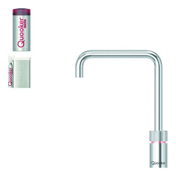 Quooker Nordic Square + Combi+ & Cube, Chroom