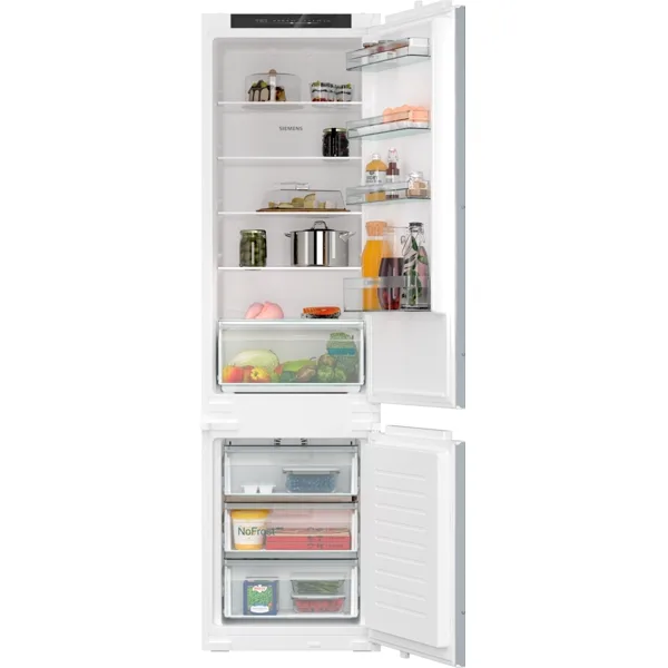 Siemens iQ100 inbouw koel-vriescombinatie 194 cm, noFrost, sleepdeur