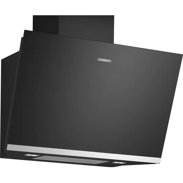 Siemens iQ700 schuine wandschouwkap 80 cm, zwart glas